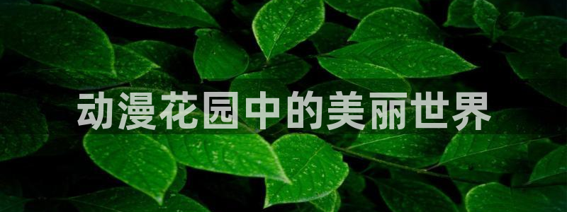 omofun 动漫在线观看：动漫花园中的美丽世界